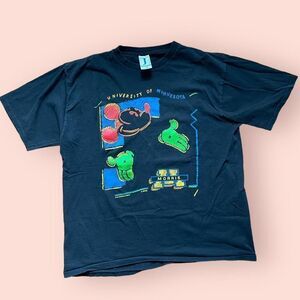 vintage 1990s mickey mouse university  tee
